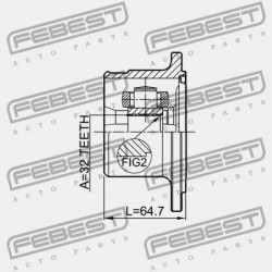 NISSAN TERRANO2 R20 BELSŐ CSUKLÓ 1993.02-2006.12 EL 39711-7F000