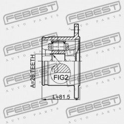 JOBB BELSŐ CSUKLÓ NISSAN X-TRAIL T30 2004.03-2006.12 CA 39100-8H615