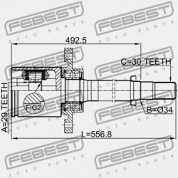 JOBB BELSŐ CSUKLÓ NISSAN X-TRAIL RUSMAKE T31R 2009.10- EL 39771-JG74A