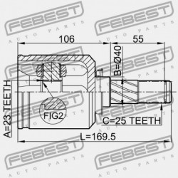 JOBB BELSŐ CSUKLÓ NISSAN ALMERA UK MÁRKA N16E 2000.02-2006.11 EL 39711-6J002