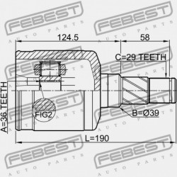 BAL BELSŐ CSUKLÓ NISSAN MURANO Z50 2002.09-2007.10 KB. 39711-CC40A