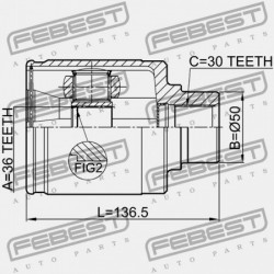 JOBB BELSŐ CSUKLÓ NISSAN MURANO Z50 2002.09-2007.10 CA 39771-CC40A