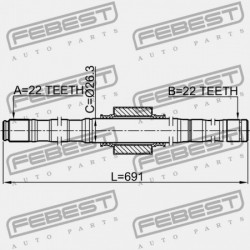 JOBB FÉLTENGELY NISSAN NOTE UK MÁRKA E11E 2006.01-2013.08 EL 39204-BC525