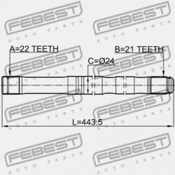 BAL FÉLTENGELY NISSAN NOTE UK MÁRKA E11E 2006.01-2013.08 EL 39101-BC55A