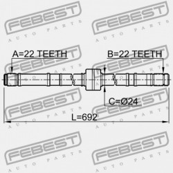 JOBB FÉLTENGELY NISSAN PRIMERA P11E 1996.06-2002.01 EL 39100-73J00