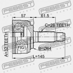 KÜLSŐ CSUKLÓ HONDA CR-V RD1 1996-2001 GN 44010-SX0-000