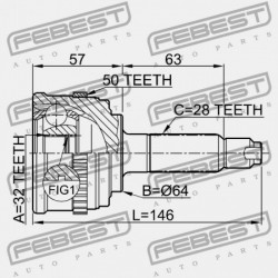 KÜLSŐ CSUKLÓ HONDA CR-V RD1 1996-2001 GN 44011-S30-950