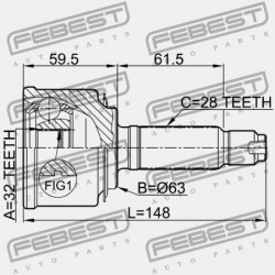 KÜLSŐ CSUKLÓ HONDA ACCORD CL9 2003-2008 EU 44014-S9A-020