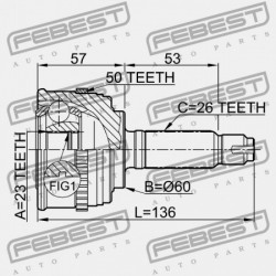 KÜLSŐ CSUKLÓ HONDA CIVIC ES1 2001-2005 EU 44014-S5D-A51