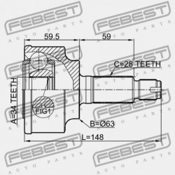 KIVONT KÜLSŐ CSUKLÓ 44305-SEF-E00