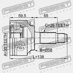 KÜLSŐ CSUKLÓ HONDA CIVIC FD1 2006-2011 EU 44014-SMG-E01