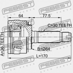 KÜLSŐ CSUKLÓ HONDA PILOT YF4 2009-2014 GN 44014-SZA-A01
