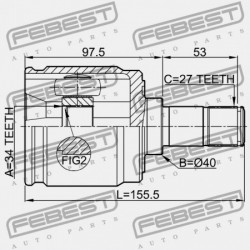 BAL BELSŐ CSUKLÓ HONDA ACCORD CL9 2003-2008 EU 44310-SEA-E00