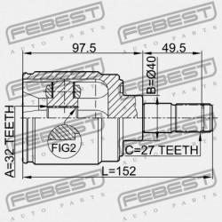 JOBB BELSŐ CSUKLÓ HONDA CR-V RD1 1996-2001 GN 44310-S10-A00