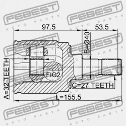 JOBB BELSŐ CSUKLÓ HONDA CR-V RD1 1996-2001 GN 44310-SM4-310