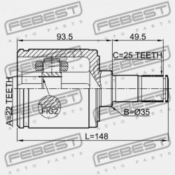 JOBB BELSŐ CSUKLÓ HONDA CIVIC ES1 2001-2005 EU 44305-S5D-A11