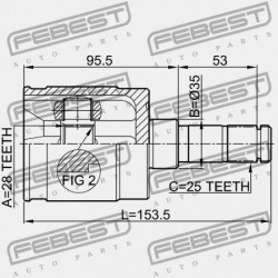 BAL BELSŐ CSUKLÓ HONDA CIVIC 4D FD1 2006-2014 JP 44310-S5A-J00