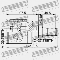 JOBB BELSŐ CSUKLÓ HONDA CR-V RD1 1996-2001 GN 44310-S10-320