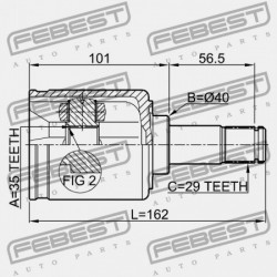 BAL OLDALI BELSŐ CSUKLÓ HONDA PILOT YF4 2009-2014 GN 44310-STX-A11
