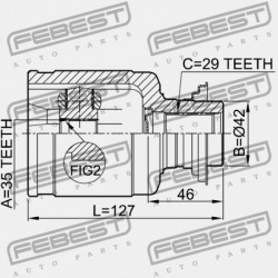 JOBB BELSŐ CSUKLÓ HONDA PILOT YF1 2003-2007 US 44310-STX-305
