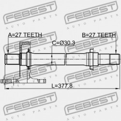 JOBB FÉLTENGELY HONDA CR-V RD5 2002-2006 EU 44500-SCV-A00