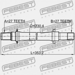 BAL FÉLTENGELY HONDA HR-V GH4 2000-2005 EU 44500-S2H-N50
