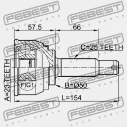 KÜLSŐ CSUKLÓ MITSUBISHI GALANT E30 1987.08-1992.09 JPN MB297565