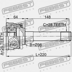 KÜLSŐ CSUKLÓ MITSUBISHI CHALLENGER K90 1996.05-2001.08 JPN MR276860