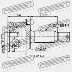 HÁTSÓ KÜLSŐ CSUKLÓ MITSUBISHI OUTLANDER CW0 2006.11-2012.06 EUR/MMC-PROD. 3715A032