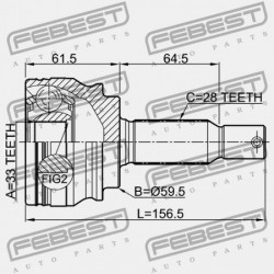 KÜLSŐ CSUKLÓ MITSUBISHI ASX GA0 2010.04-2013.01 EUR 3815A363