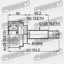 KÜLSŐ CSUKLÓ MITSUBISHI PAJERO/MONTERO IO H60,70 1998.11-2005.03 G.EXP MR515192