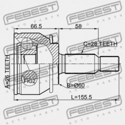 MITSUBISHI GRANDIS NA4W/NA8W 2003-2009 KÜLSŐ CSUKLÓ MR580450