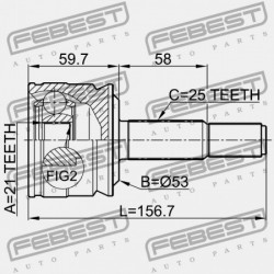 KÜLSŐ CSUKLÓ MITSUBISHI COLT Z32A/Z34A/Z36A/Z37A/Z38A/Z39A 2004-2012 MR582021
