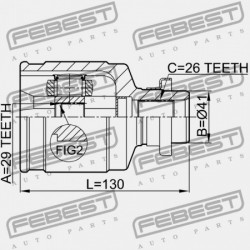 BELSŐ CSUKLÓ + KERESZTTARTÓ KPL. MITSUBISHI AIRTREK CU 2001.03-2005.09 JPN MN156833