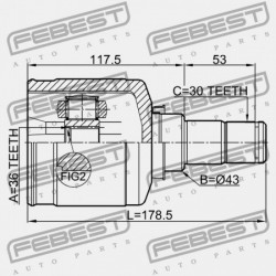 BAL BELSŐ CSUKLÓ MITSUBISHI OUTLANDER CW0 2006.11-2012.06 EUR/MMC-PROD. 3817A159