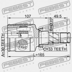 BELSŐ CSUKLÓ MITSUBISHI LANCER CY,CZ 2007.03-2013.02 EUR 3815A225