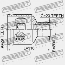 JOBB BELSŐ CSUKLÓ MITSUBISHI CARISMA DA1-6A 1995.05-2003.12 EUR/NEDCAR MR911574