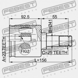 MITSUBISHI CARISMA DA1-6A BELSŐ CSUKLÓ 1995.05-2003.12 EUR/NEDCAR MR911163