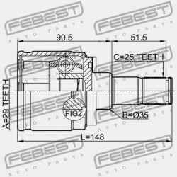 JOBB BELSŐ CSUKLÓ MITSUBISHI PAJERO/MONTERO IO H60,70 1998.11-2005.03 G.EXP MR470226