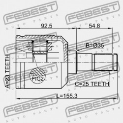 BELSŐ CSUKLÓ MITSUBISHI RVR N10,20 1991.01-1997.03 JPN MB526975