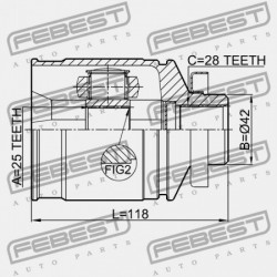 JOBB BELSŐ CSUKLÓ MITSUBISHI SPACE WAGON N80,90 1998.07-2004.01 EUR MN171194