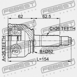 KIVONT KÜLSŐ CSUKLÓ G002-25-600A