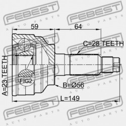 MAZDA 626 GE 1991-1994 EU KÜLSŐ CSATLAKOZÓ G576-25-500