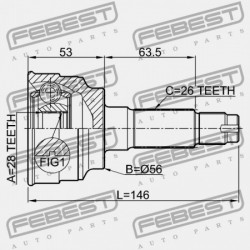 KÜLSŐ CSUKLÓ MAZDA FAMILIA BJ 1998-2000 JP FA52-22-510