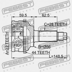 MAZDA CAPELLA GF 1997-1999 JP KÜLSŐ CSATLAKOZÓ GD15-22-510