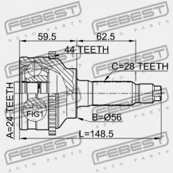 KÜLSŐ CSUKLÓ MAZDA TRIBUTE CZ 2001-2011 USA GG08-25-60XC