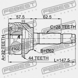 KÜLSŐ CSUKLÓ MAZDA 6 WAGON GY 2002-2005 EU GF11-25-60X