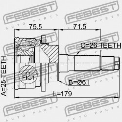 MAZDA BT-50 UN 2006-2008 EU KÜLSŐ CSATLAKOZÓ MD23-25-50X