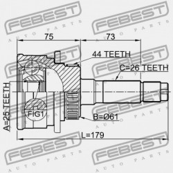 MAZDA BT-50 UN 2006-2008 EU KÜLSŐ CSATLAKOZÓ MD24-25-50X