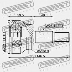 MAZDA 3 BM 2013-2015 KÜLSŐ CSATLAKOZÓ FTC6-22-510